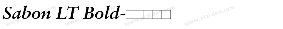 Sabon LT Bold字体转换